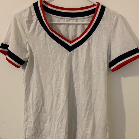 Zaful Tops - White V Neck